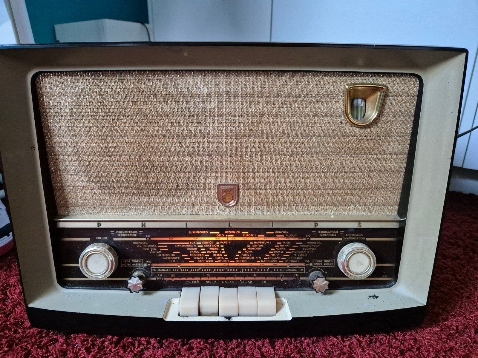 Philips B4X72A radio, Antiek en Kunst, Ophalen