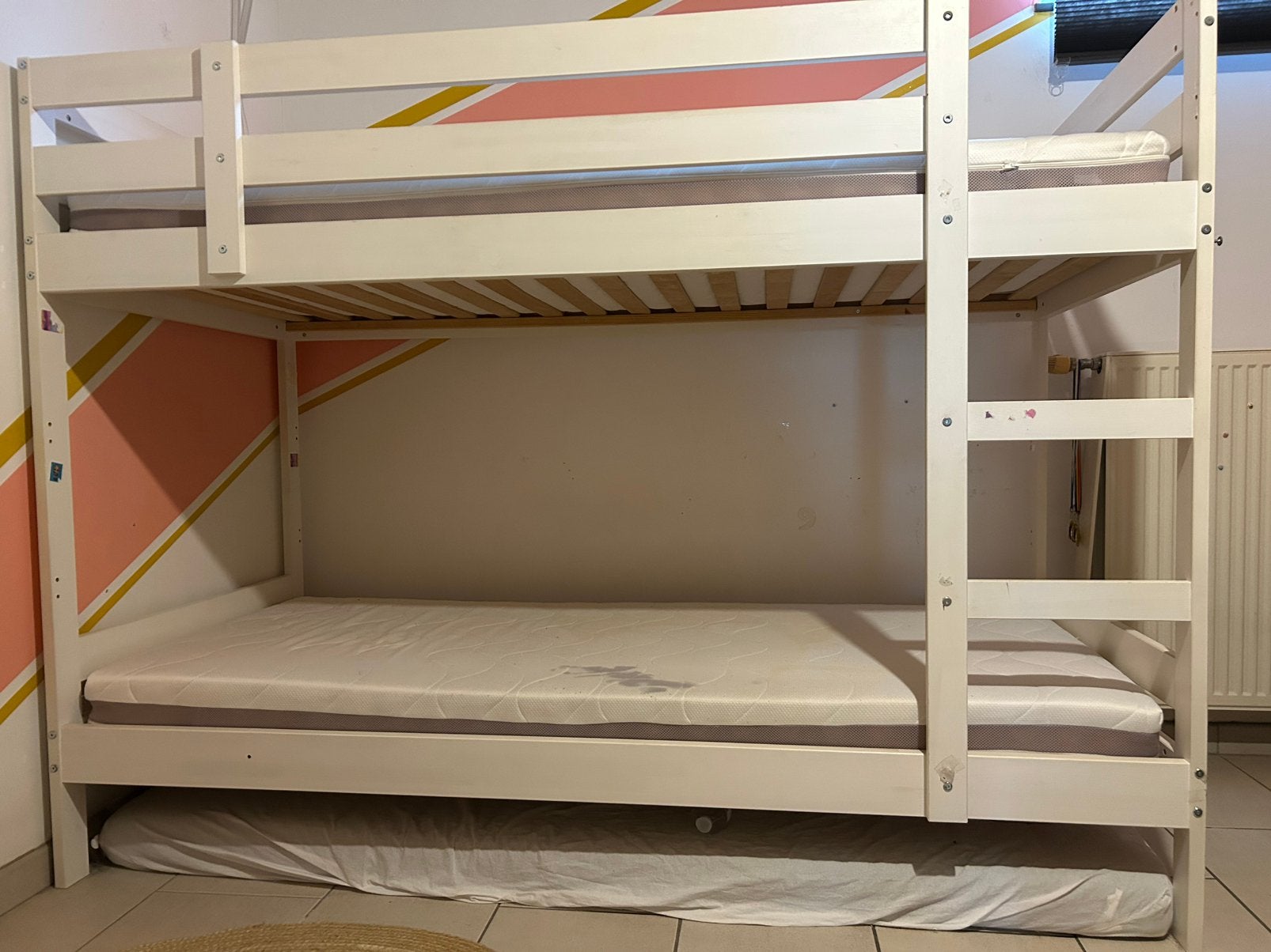 Ikea stapelbed met 2/3 matrassen, Ophalen, Gebruikt, Stapelbed