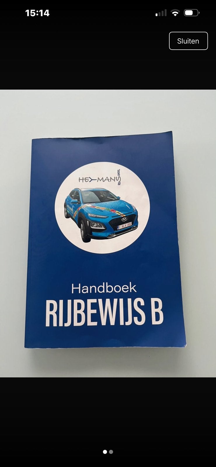Handboek Rijbewijs B, Enlèvement, Comme neuf