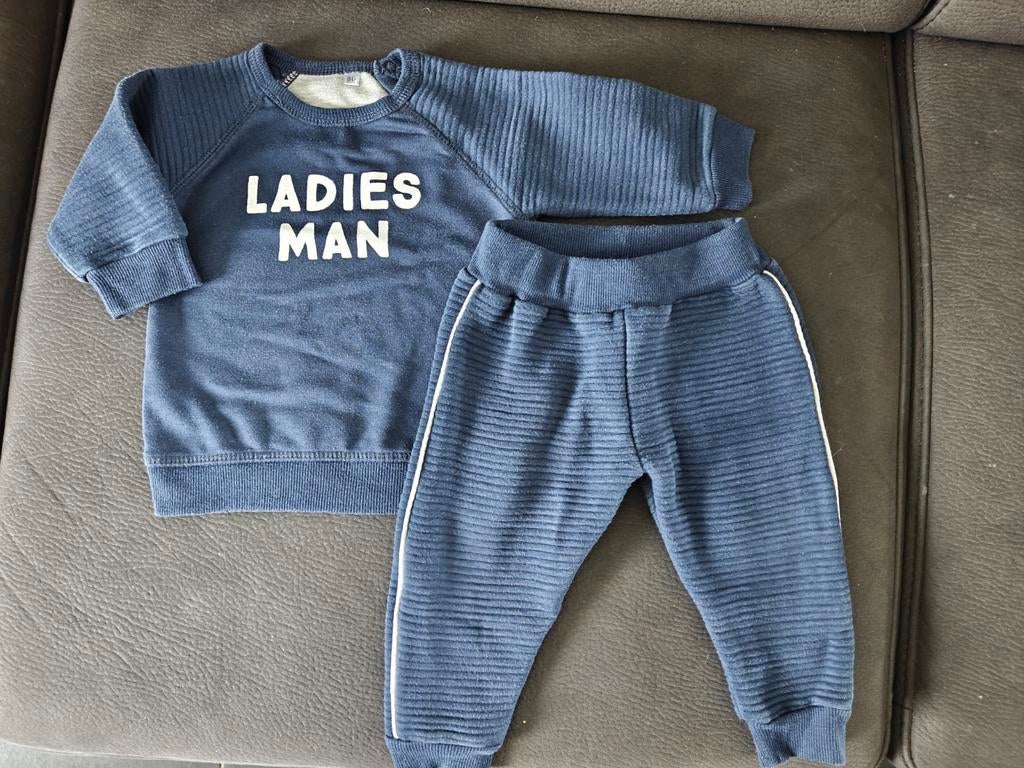 Setje Ladies Man maat 80, Kinderen en Baby's, Babykleding | Maat 80, Ophalen of Verzenden