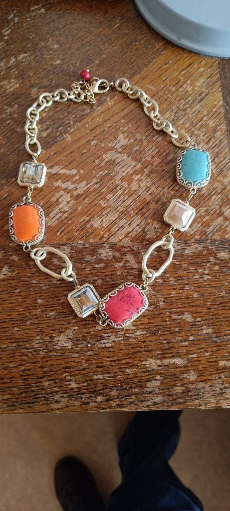 Halskettingen, Bijoux, Sacs & Beauté, Colliers, Enlèvement ou Envoi, Orange, Argent