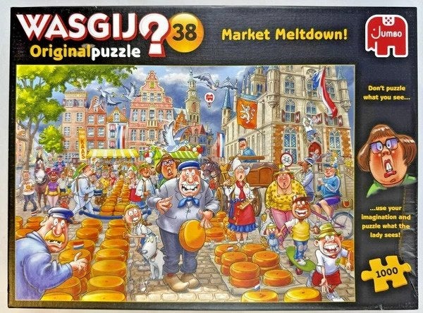 Jumbo Wasgij Original 38 kaasalarm puzzel 1000 Stukjes, Verzenden, 500 t/m 1500 stukjes, Zo goed als nieuw, Legpuzzel