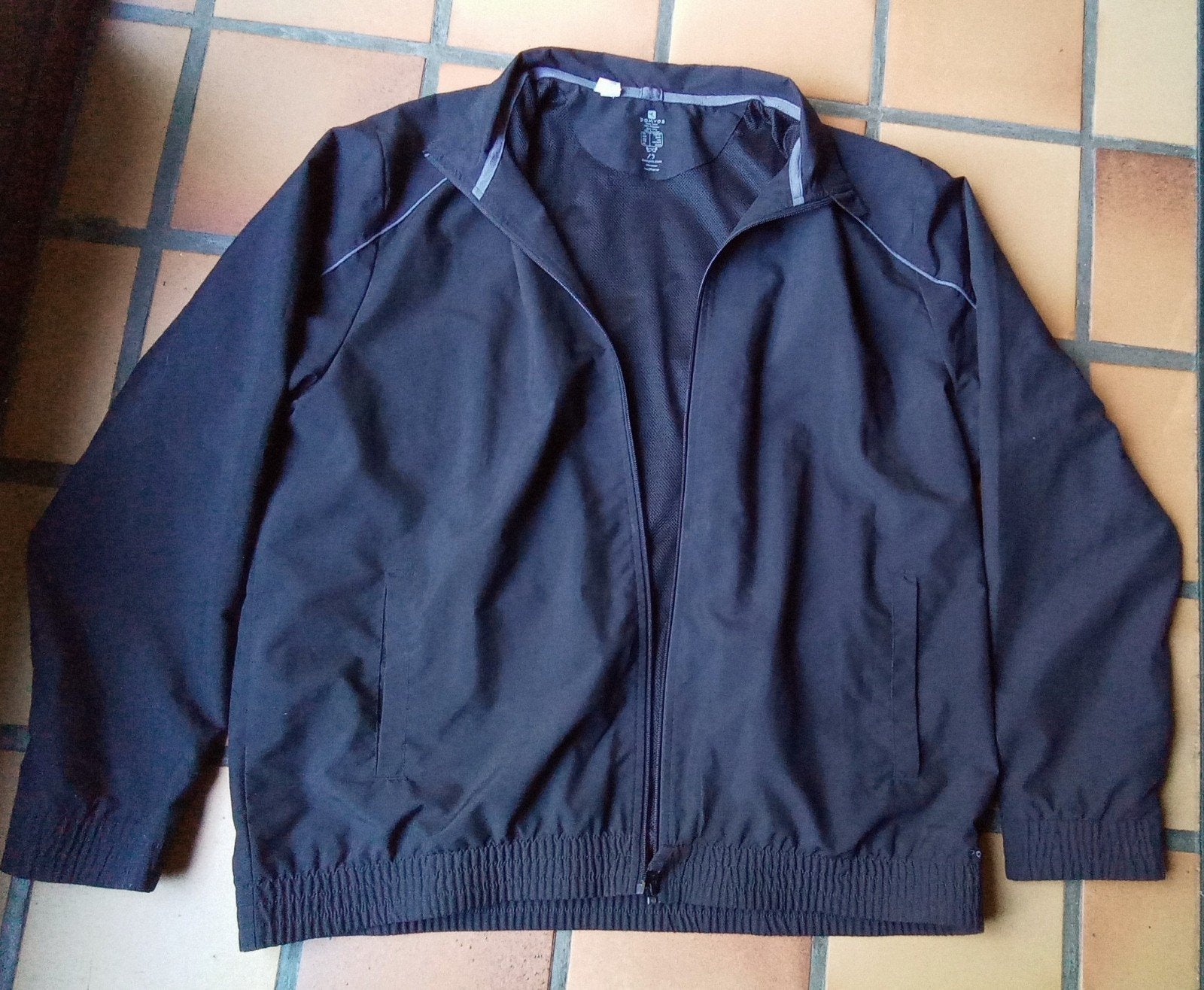 Regenjas heren Domyos 3XL, Kleding | Heren, Zwart, Overige maten, Ophalen of Verzenden, Zo goed als nieuw