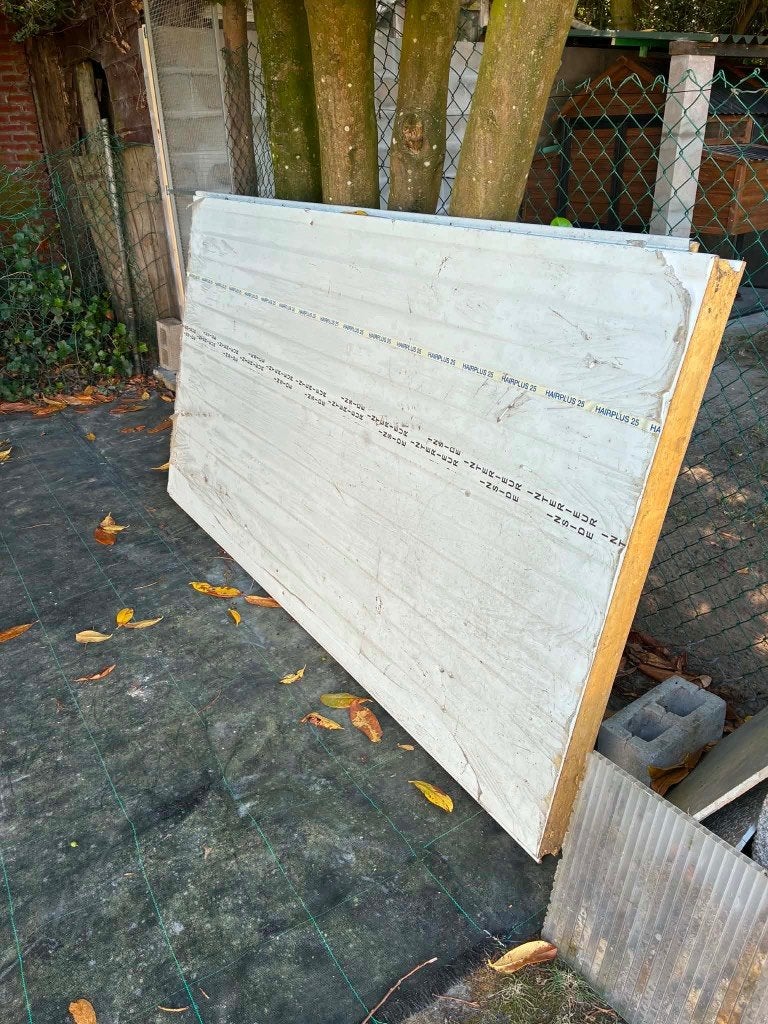 Sandwichpanelen, Ophalen, Zo goed als nieuw, Overige materialen, Minder dan 20 mm