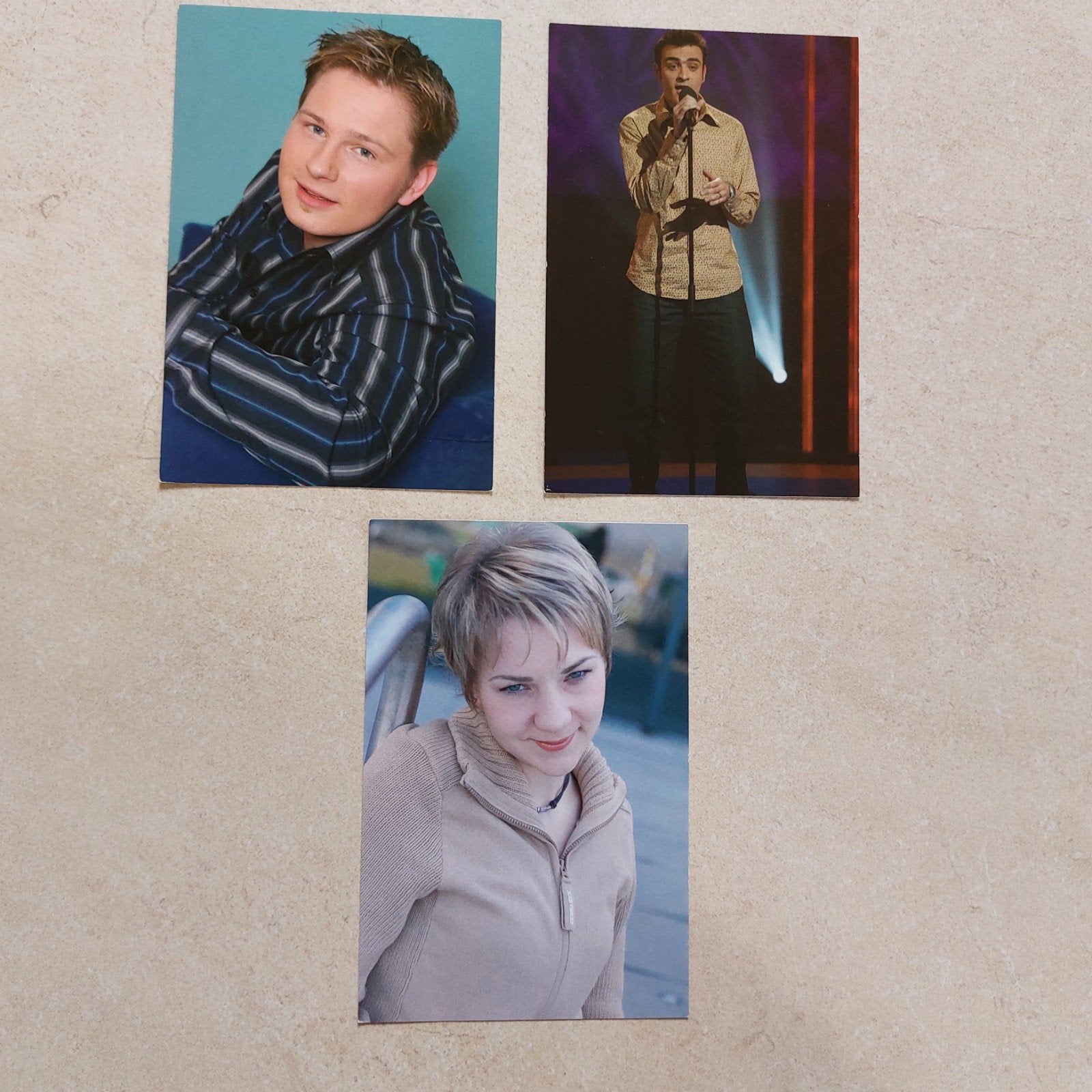 3 fankaarten Idool (VTM), Collections, Enlèvement ou Envoi