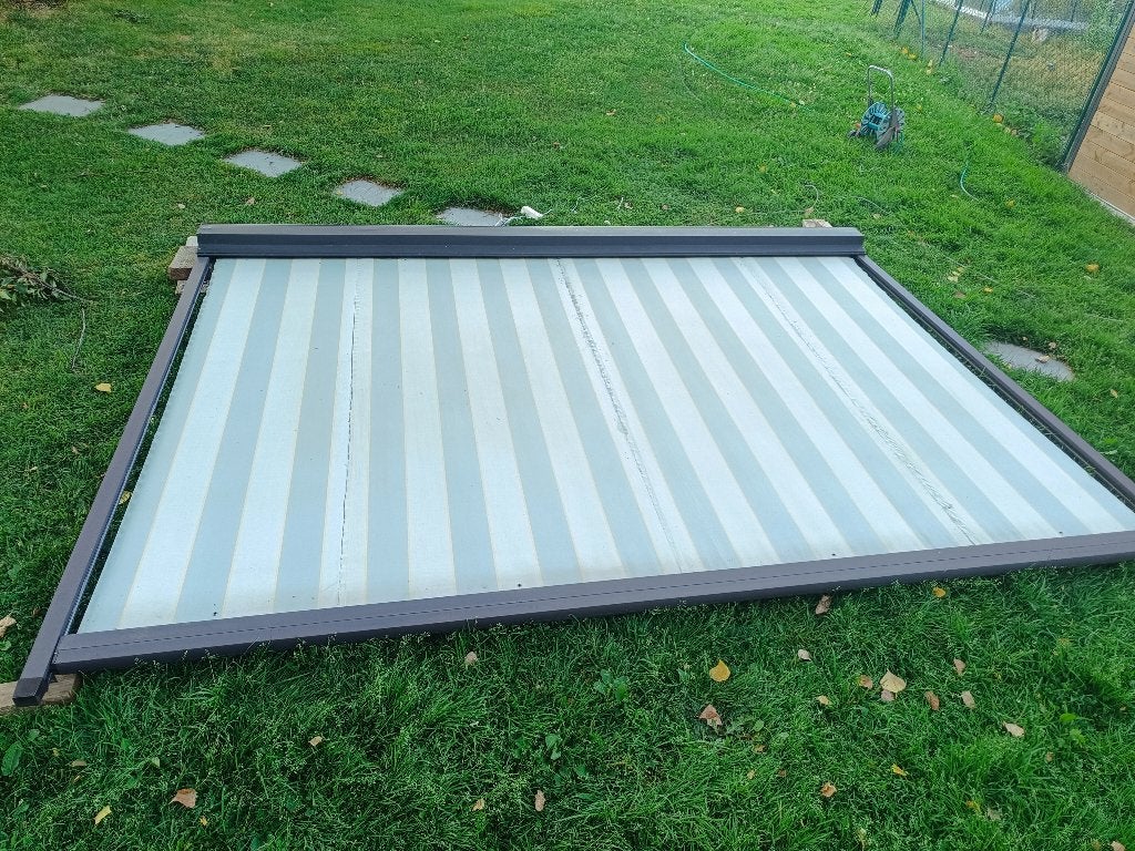 banne solaire électrique, Jardin & Terrasse, 250 cm à 450 cm, 150 à 300 cm, Enlèvement, Utilisé