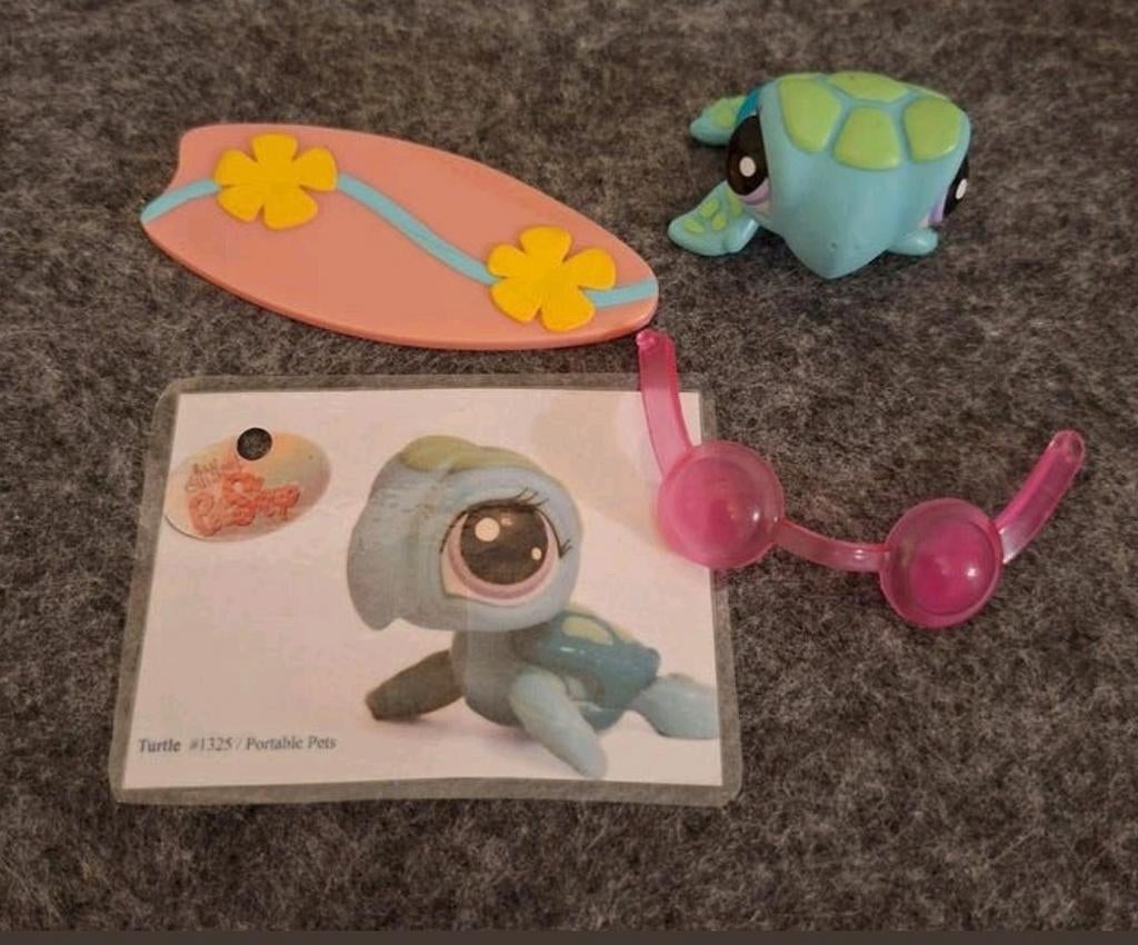 Littlest Pet Shop (LPS) figuur : schildpad #1325, Enlèvement ou Envoi