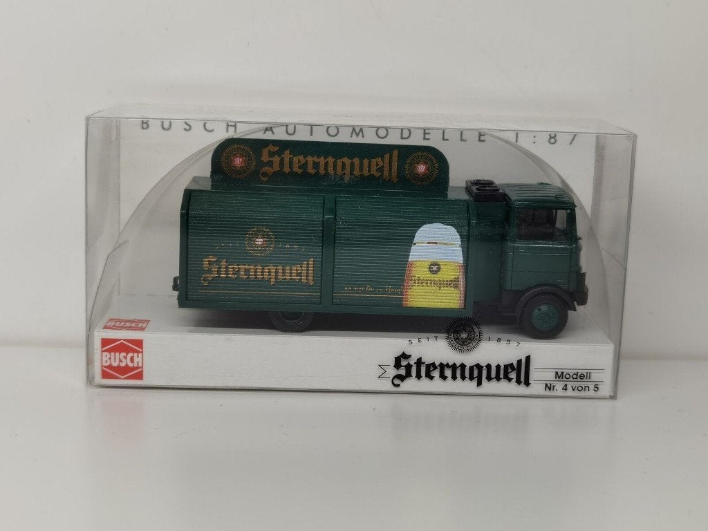 MERCEDES BENZ LP 809 Brasseur Bière 1/87 HO BUSCH Neuf+Boite, Hobby & Loisirs créatifs, Voitures miniatures | 1:87, Enlèvement