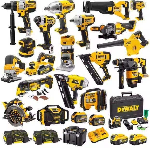 New DeWalt 18V/54V 9.0Ah/5.0Ah Cordless 20pc Combo Kit, Verzenden, Overige typen, Nieuw, Klopboormechanisme