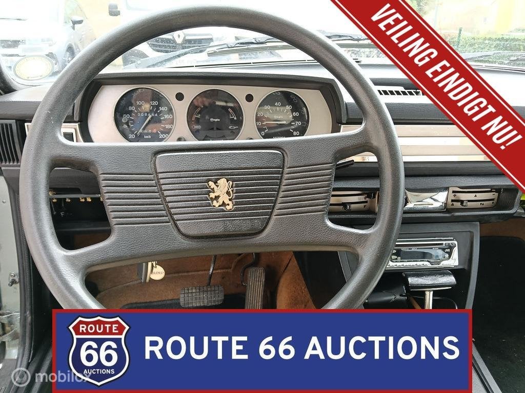 Peugeot 504 TI Automatic | 1977 | Route 66 Auctions, Zwart, Bedrijf, Handgeschakeld, Overige carrosserie