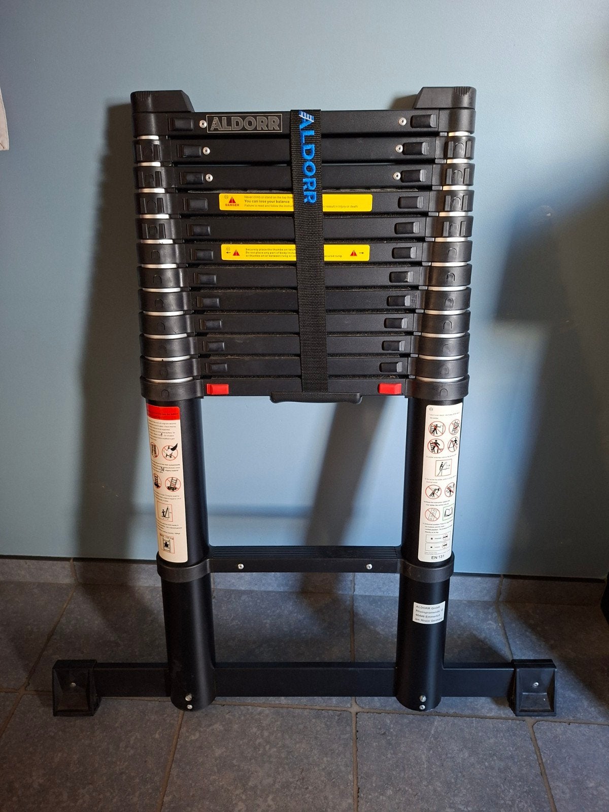 Aldorr telescoopladder 3.80 meter., 2 à 4 mètres, Pliable ou rétractable/escamotable, Échelle, Enlèvement