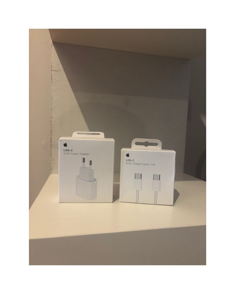 Chargeur rapide USB-C Apple 20 W + câble 60 W 1 m, neuf, Neuf, USB-C, Apple, Apple