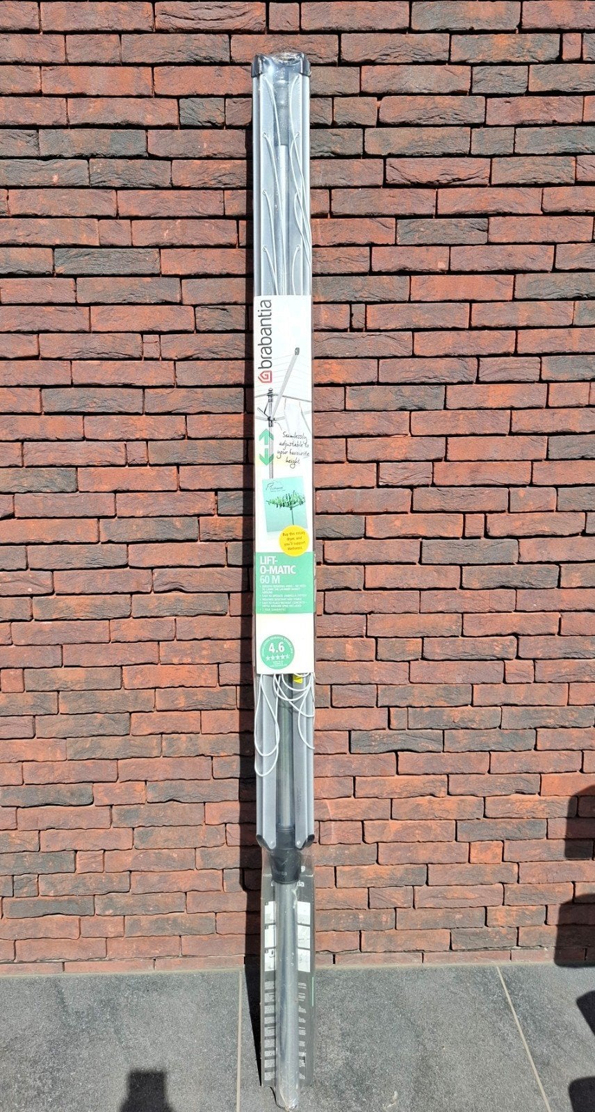 Brabantia droogmolen 60m met grondankers nieuw in verpakking, Ophalen, Nieuw, Droogmolen