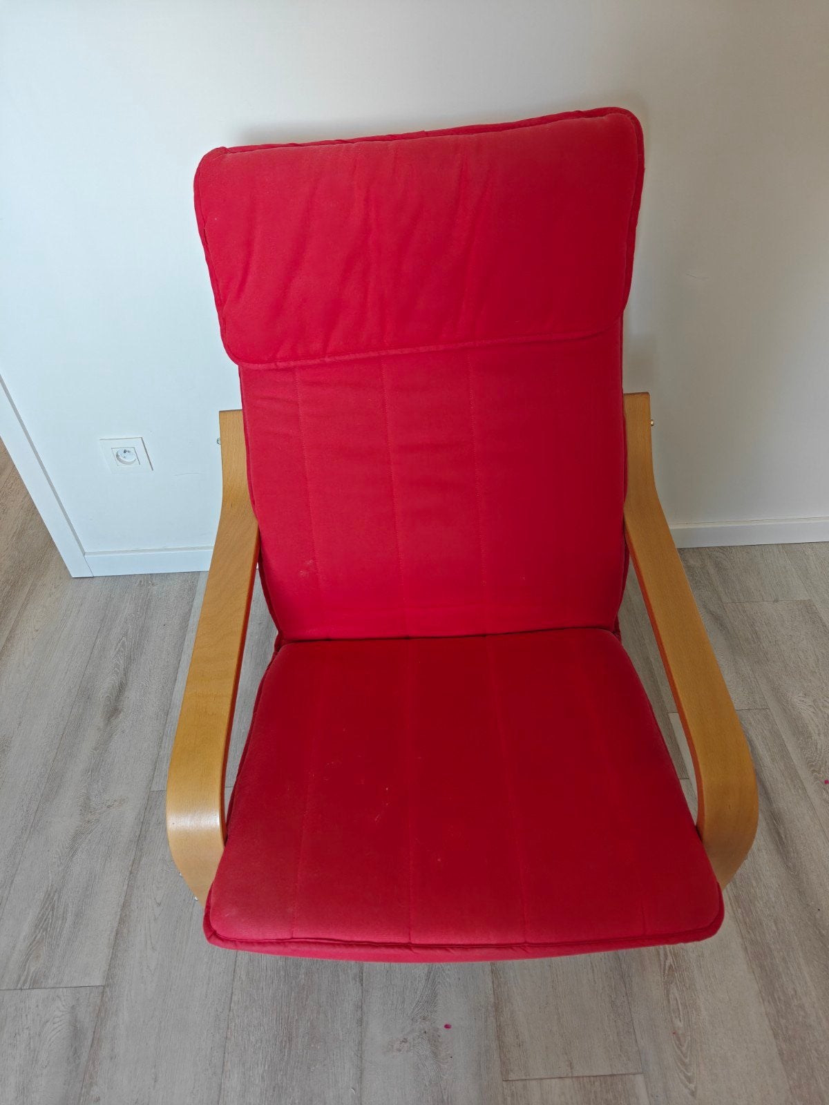 Ikea stoel - Ikea Poang rood, Enlèvement
