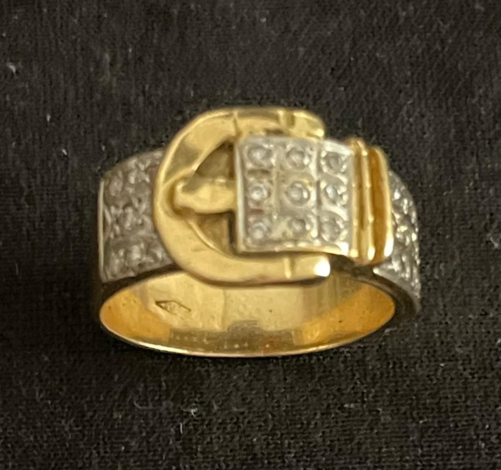 Mannen ring goud 18k, Ophalen, Zo goed als nieuw, Goud