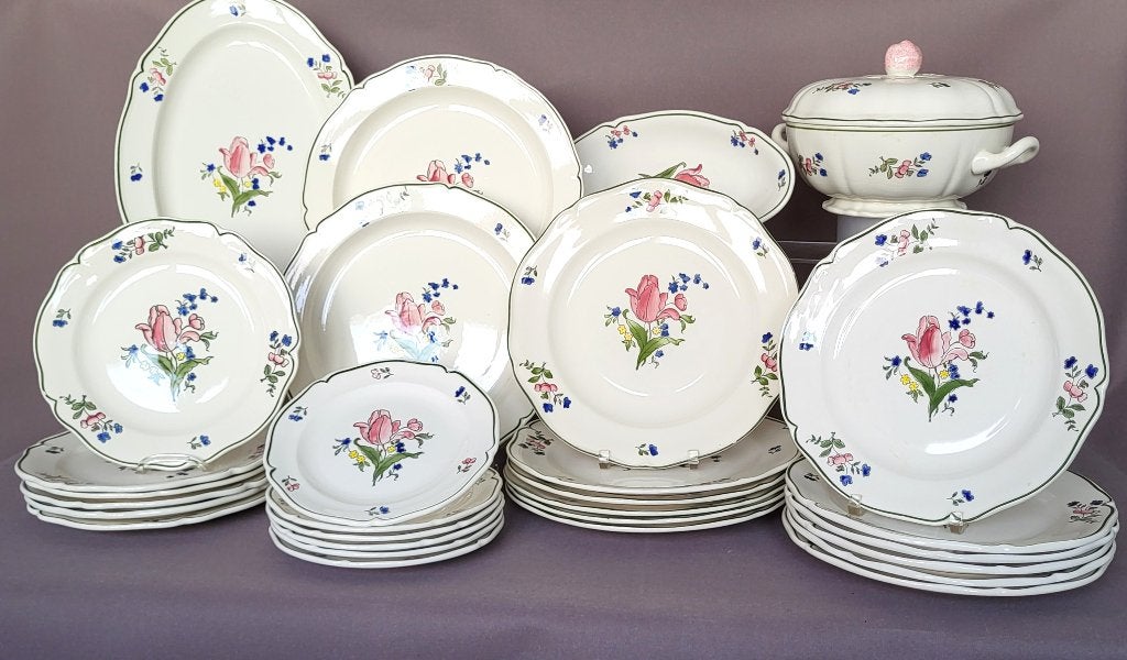 💕Gien LORRAINE 30-delig servies in perfecte staat, Ophalen of Verzenden