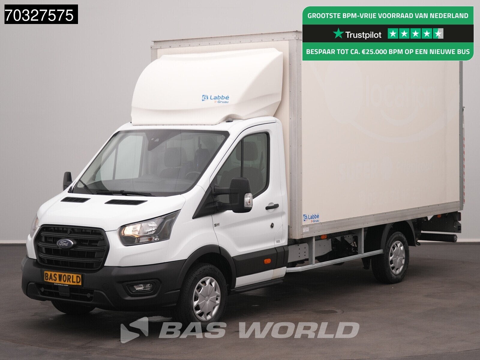Ford Transit 130pk Laadklep Bakwagen Airco Cruise Euro6 Meub, Autos, Achat, Euro 6, Entreprise, 3 places