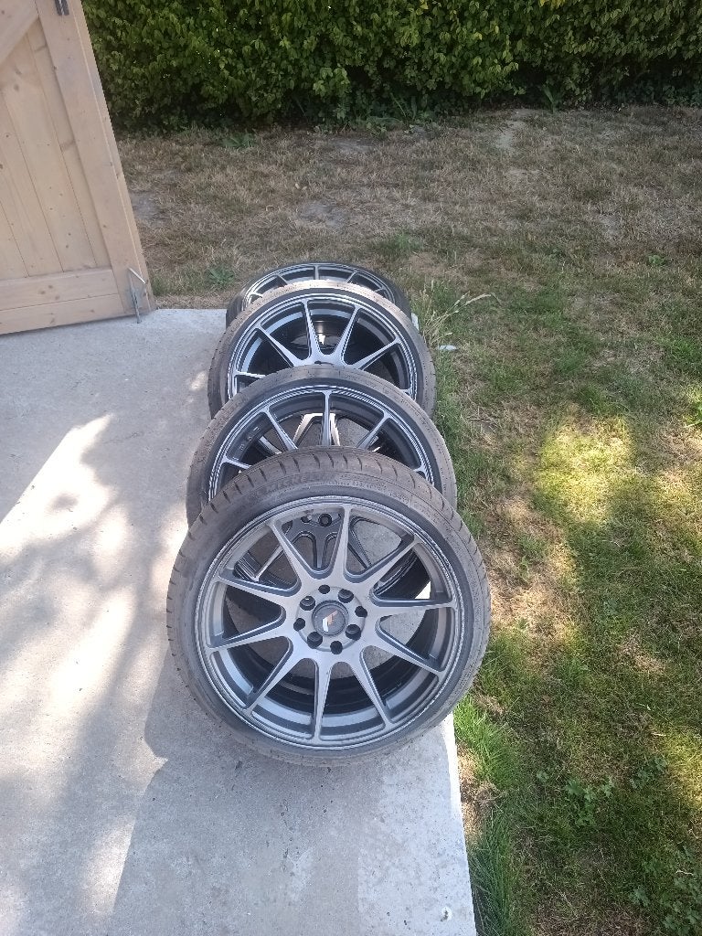 17" x 8,25j Japan Racing replica's 4*100 & 4*114.3, Auto-onderdelen, Banden en Velgen, Ophalen, Velg(en), 17 inch, All Season