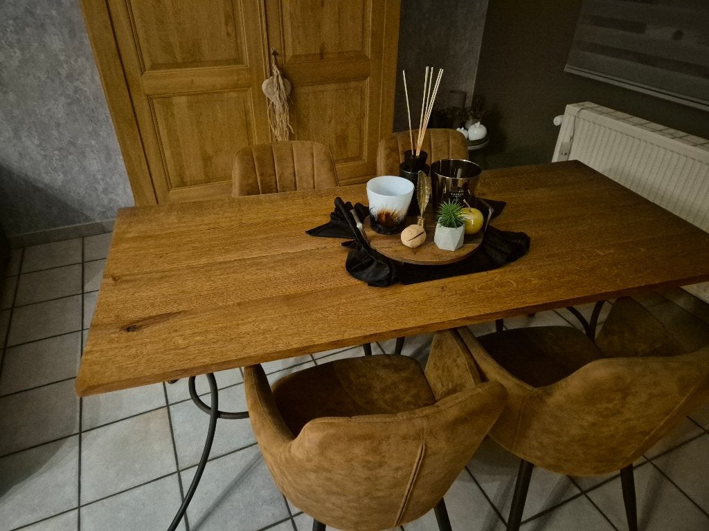 Table salle à manger, 150 à 200 cm, Cinq personnes ou plus, Chêne, Comme neuf