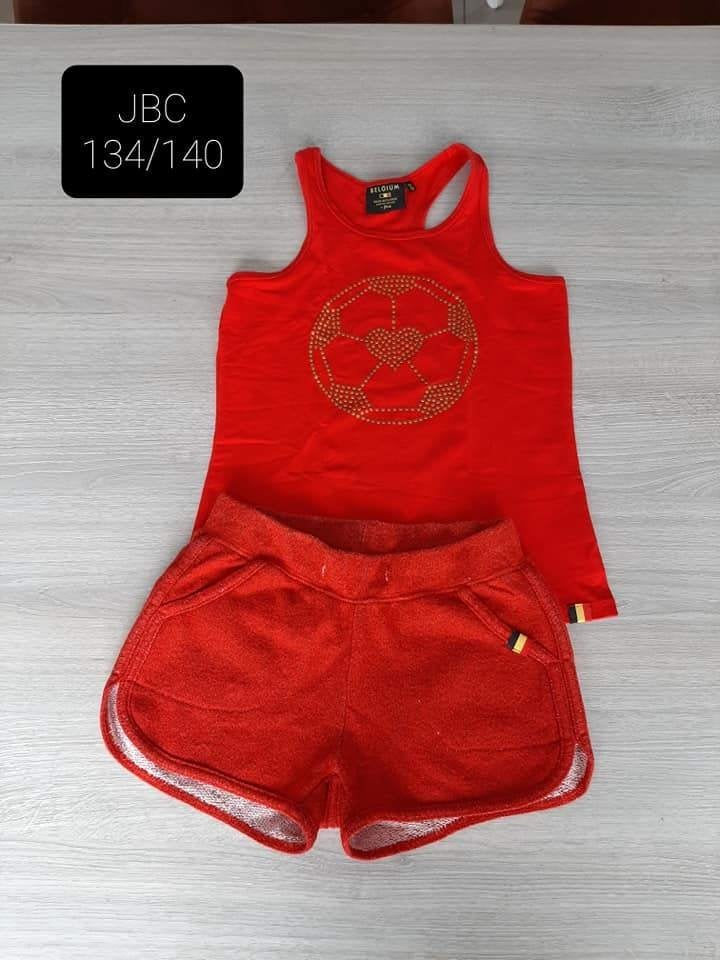 SET JBC BELGIUM 134/140, Kinderen en Baby's, Kinderkleding | Maat 134, Ophalen, Meisje, Sport- of Zwemkleding, Zo goed als nieuw