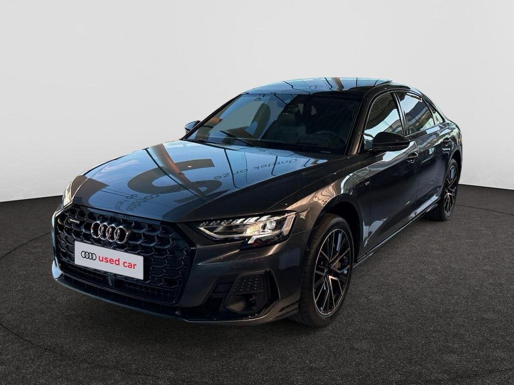 Audi A8 Long PHEV 60TFSIe*S-LINE*AIR SUSPENSION*360ÂCAMERA*, Auto's, Automaat, Lederen bekleding, 42 g/km, Hybride Elektrisch/Benzine