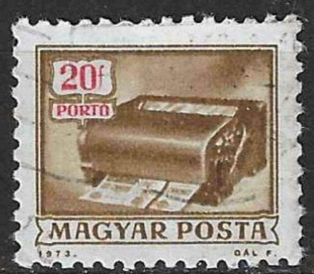 Hongarije 1973 - Yvert 235TX - Taxzegel (ST), Postzegels en Munten, Verzenden, Gestempeld