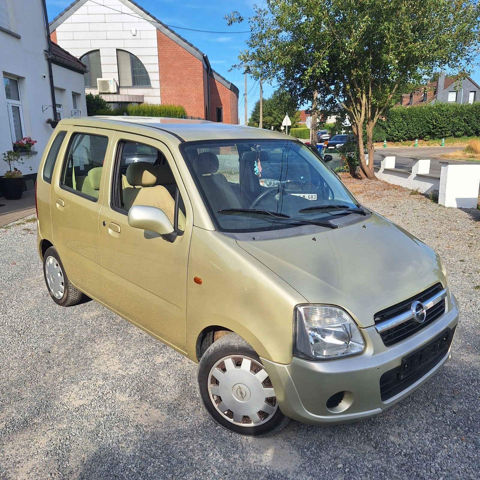 Opel Agila 2004, Auto's, Voorwielaandrijving, Beige, 4 cilinders, Beige