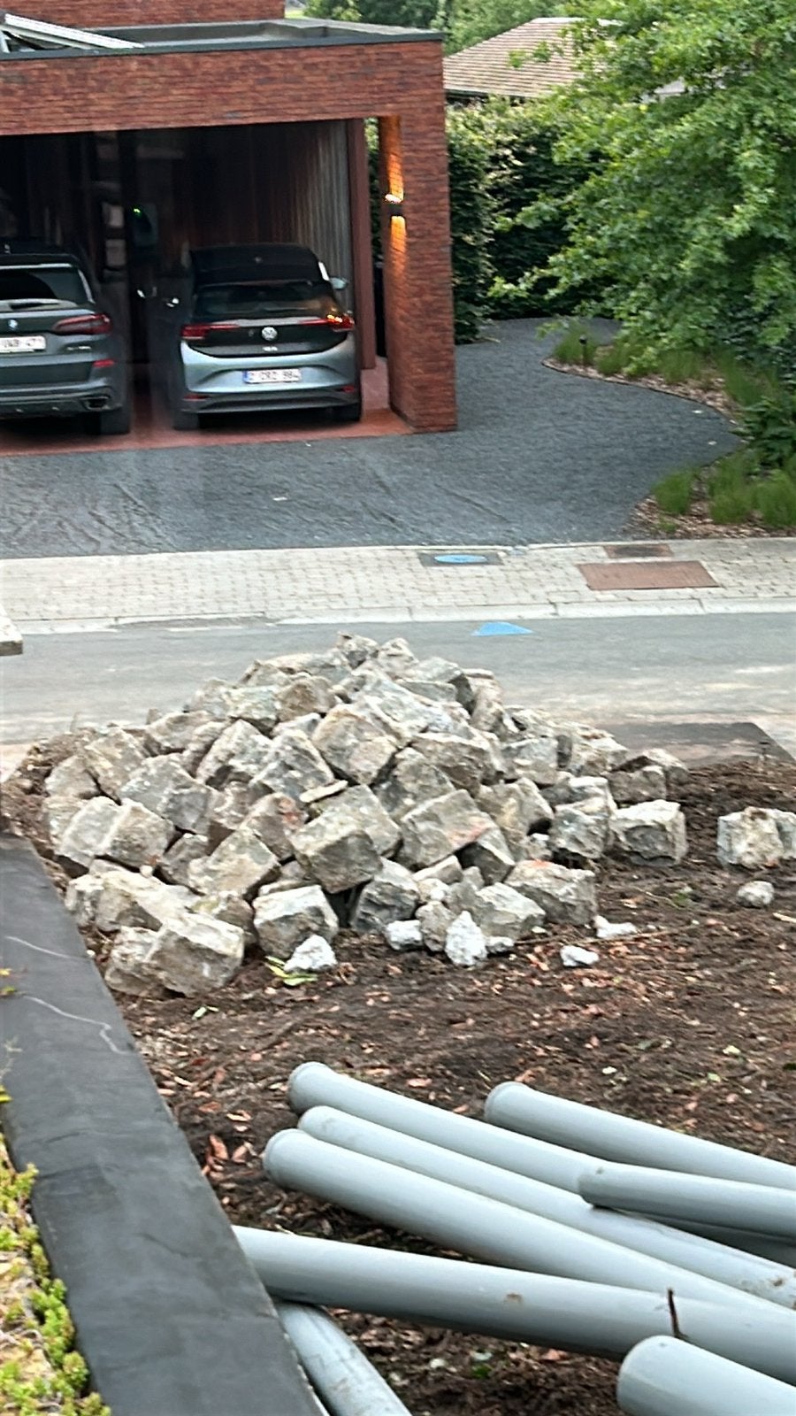 Kasseien, Tuin en Terras, Grind, Keien en Split, Ophalen, Graniet, Zo goed als nieuw, Kei