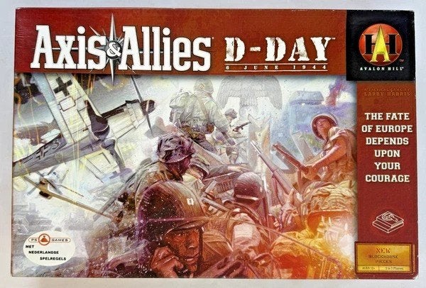 Avalon Hill Axis & Allies D-Day 6 Juni 1944 Bordspel Engels, Een of twee spelers, Verzenden, Zo goed als nieuw, Avalon hill