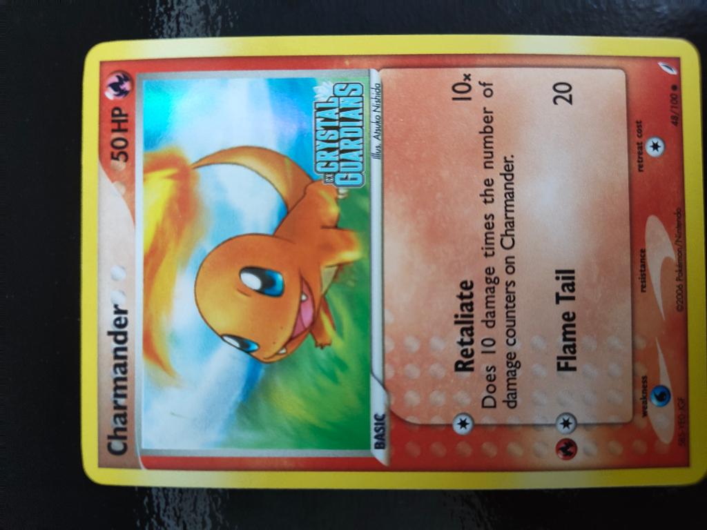 Charmander Reverse Holo - EX Crystal Guardians #48/100, Hobby en Vrije tijd, Verzamelkaartspellen | Pokémon, Zo goed als nieuw