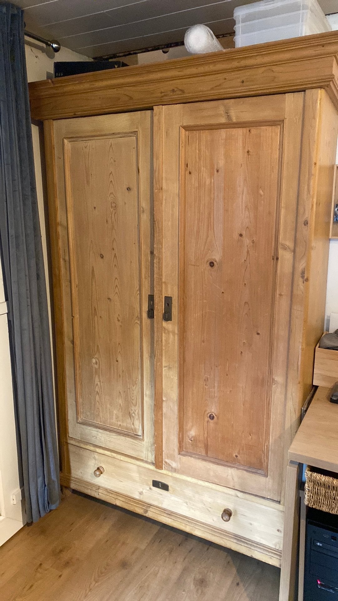 Houten kast, Huis en Inrichting, Ophalen, Gebruikt, Rustiek, 150 tot 200 cm