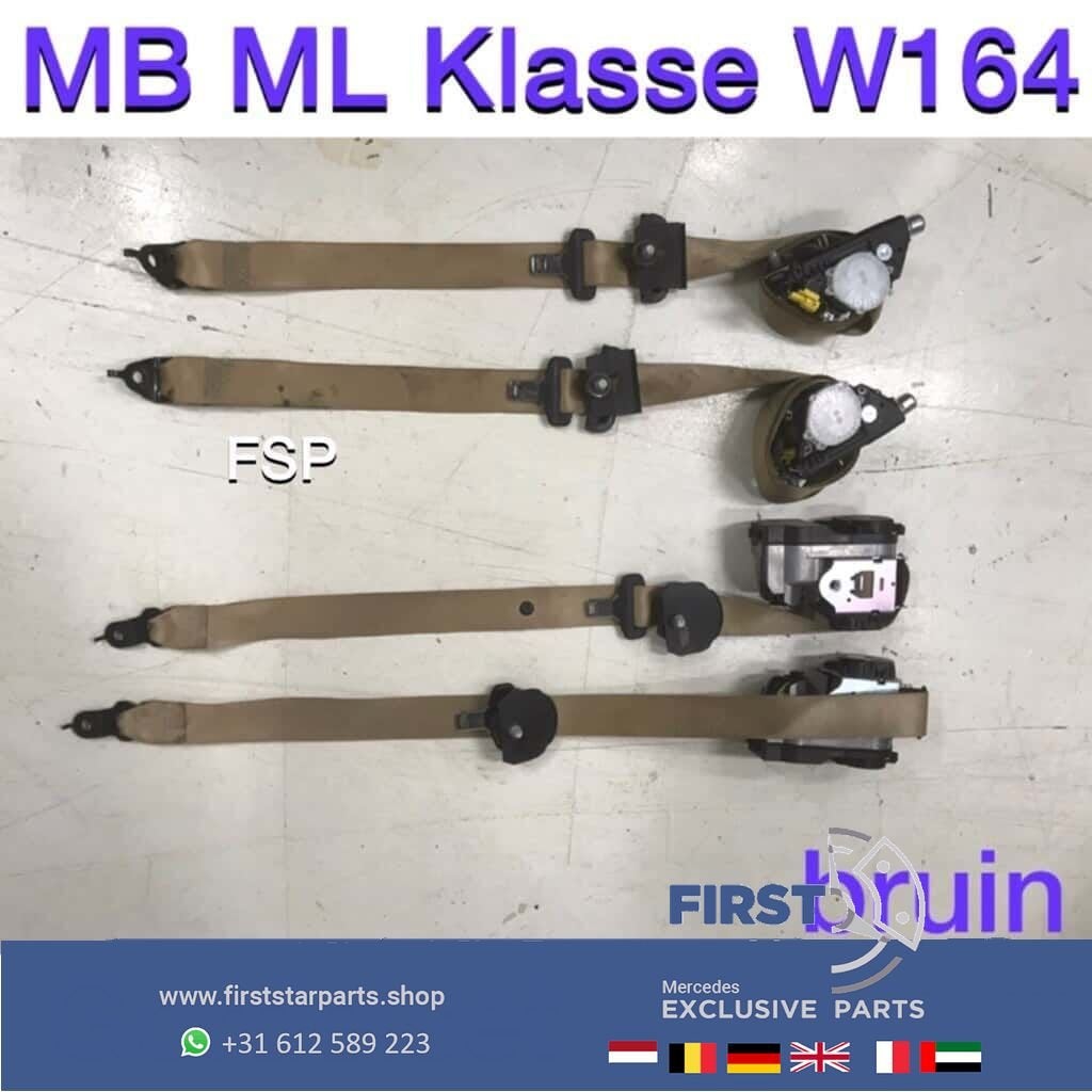 W164 ML GORDEL SET BRUIN Mercedes BRUINE GORDELS 2005-2012 O, Gebruikt, -, Ophalen of Verzenden, -