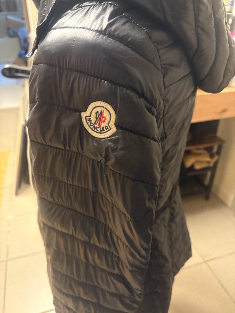 Jas Moncler dames, Kleding | Dames, Ophalen of Verzenden, Zo goed als nieuw, Maat 36 (S), Zwart