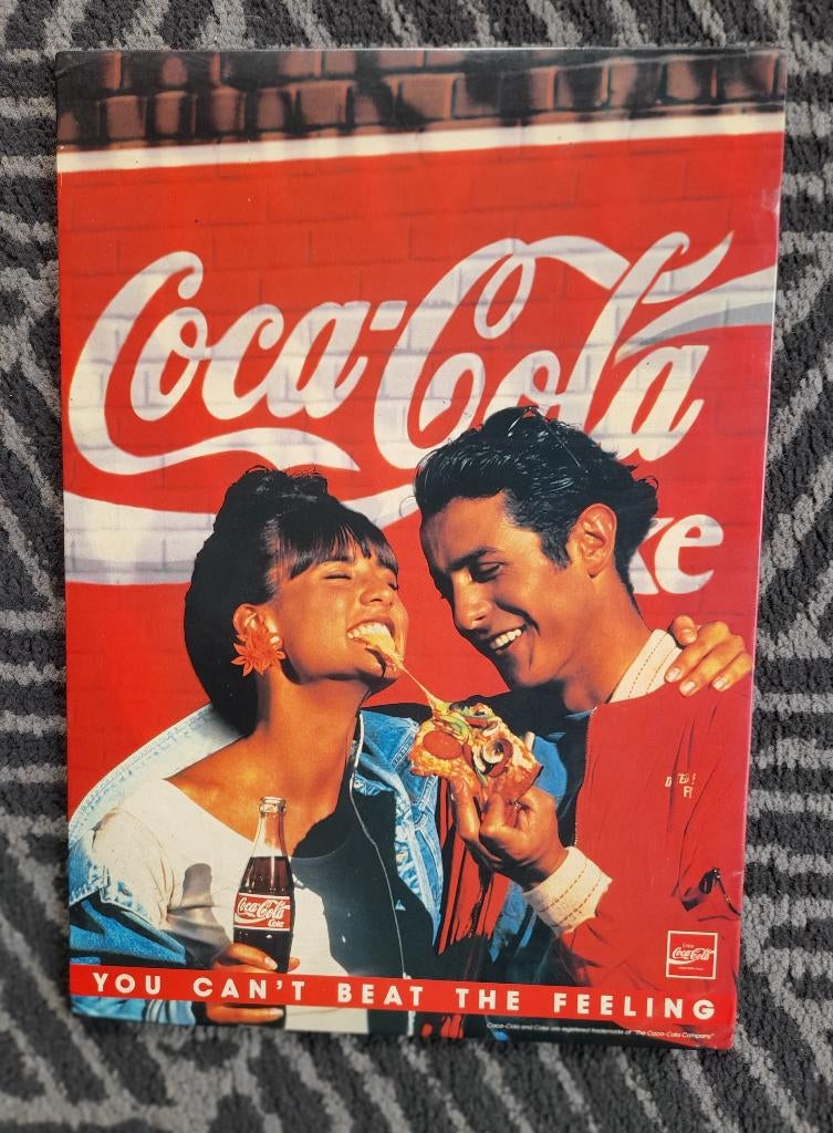 Karton reclame  Coca-Cola uit 1992, Verzamelen, Verzenden, Gebruikt