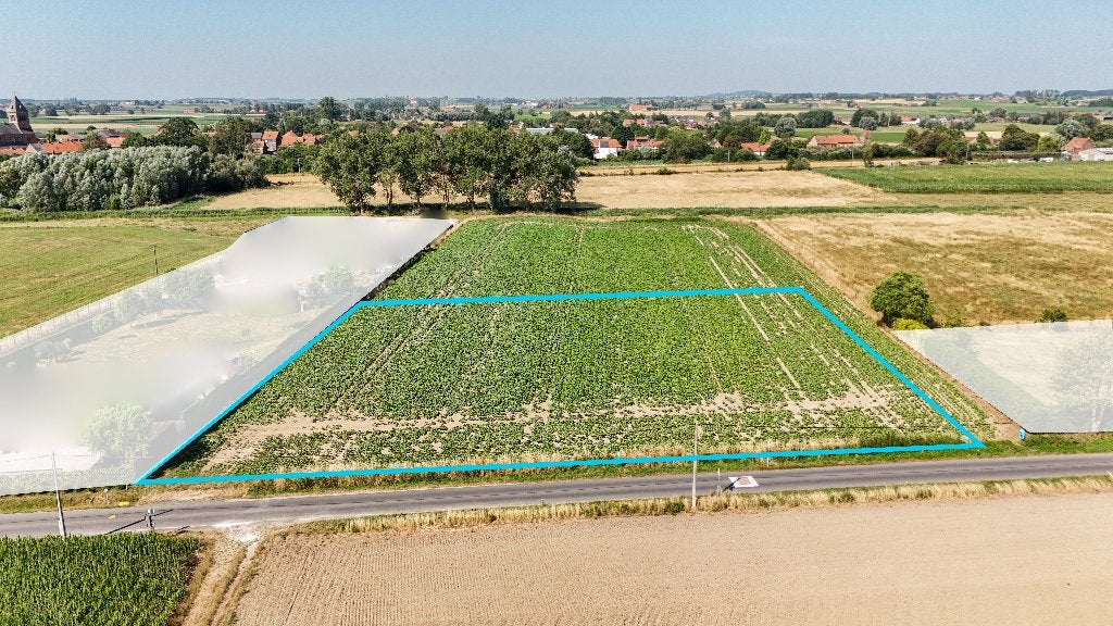Terrain constructible d'env. 2000m² en campagne d'Houthem, Immo, HOUTHEM, 1500 m² of meer