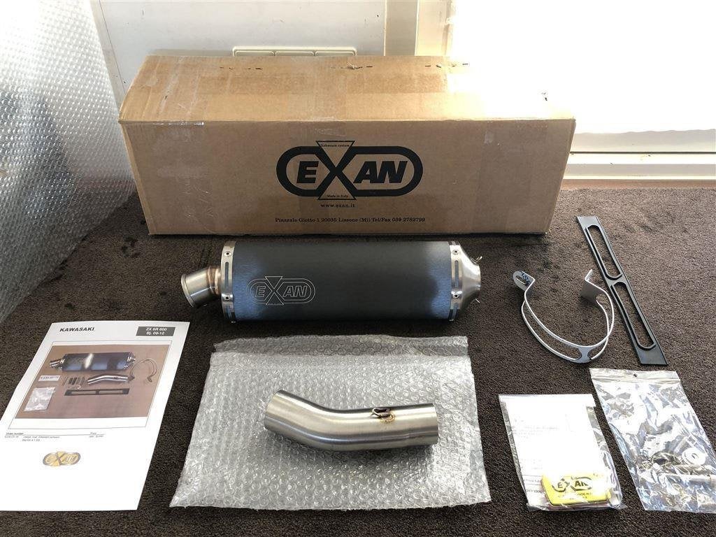 Exan Oval Classic uitlaat demper Kawasaki ZX-6R ZX6R 09-12, Motoren, Verzenden, Nieuw