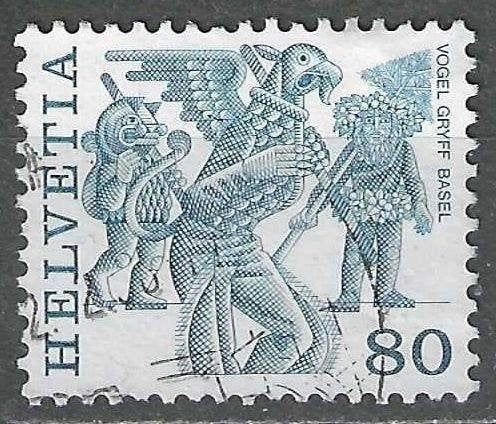 Zwitserland 1977 - Yvert 1040 - Populaire gebruiken  (ST), Verzenden, Gestempeld
