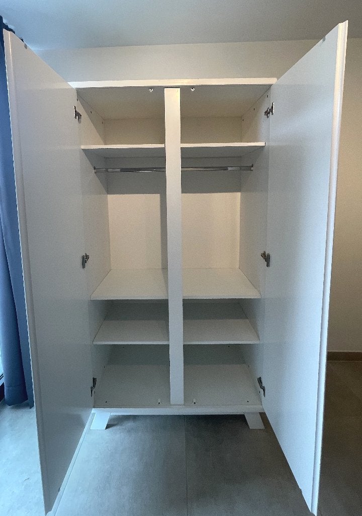 Bopita Anne wit: kast, commode, verversplaat, wandrek, Kinderen en Baby's, Ophalen, Gebruikt, 50 tot 70 cm, 100 cm of meer