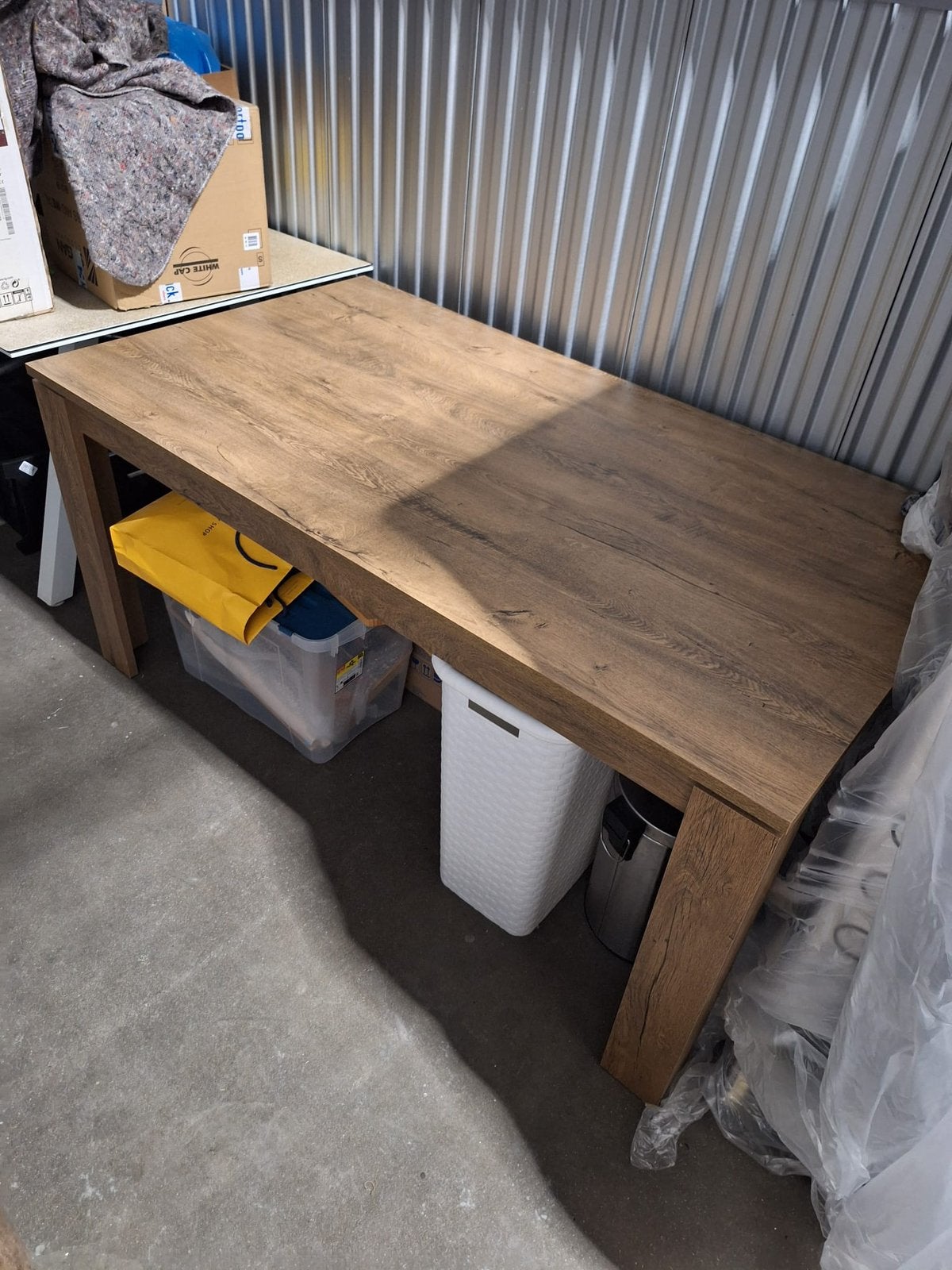 Eettafel eiken look B90 * 160L * 78H, Enlèvement