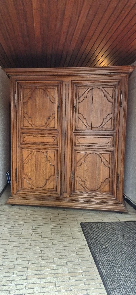 Armoire montoise 19 ème en chêne, Enlèvement, Utilisé