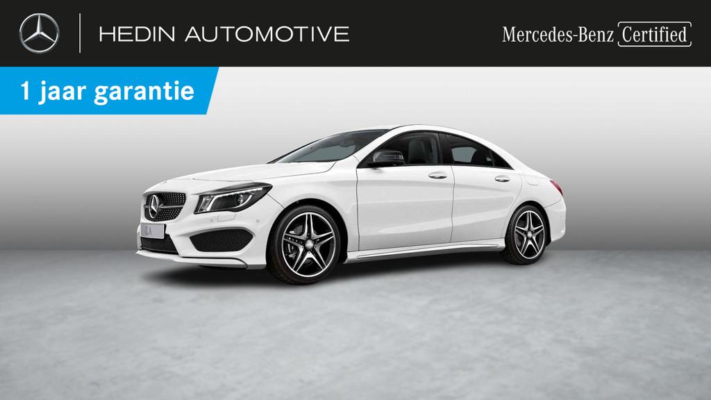 Mercedes-Benz CLA-klasse 180 D Coupé AMG Line Night Pack |, Auto's, Mercedes-Benz, Stof, Gebruikt, Euro 6, Wit