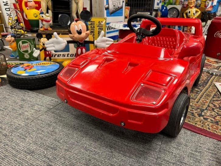 Vintage Ferrari F40 trapauto voor kinderen - Rood