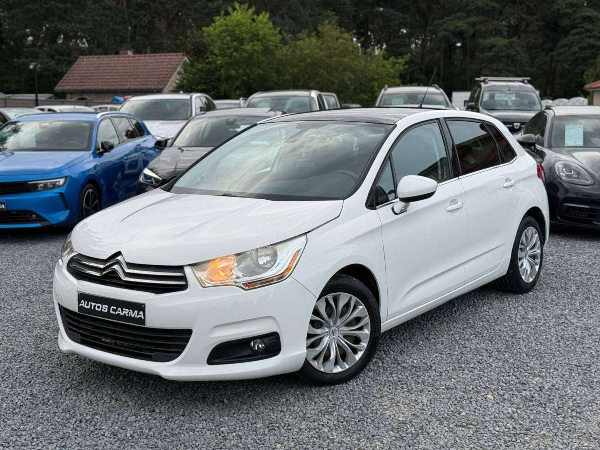 Citroën C4 Benzine Airco Panoramische Dak Manueel, Autos, Euro 5, Achat, Entreprise, 5 portes