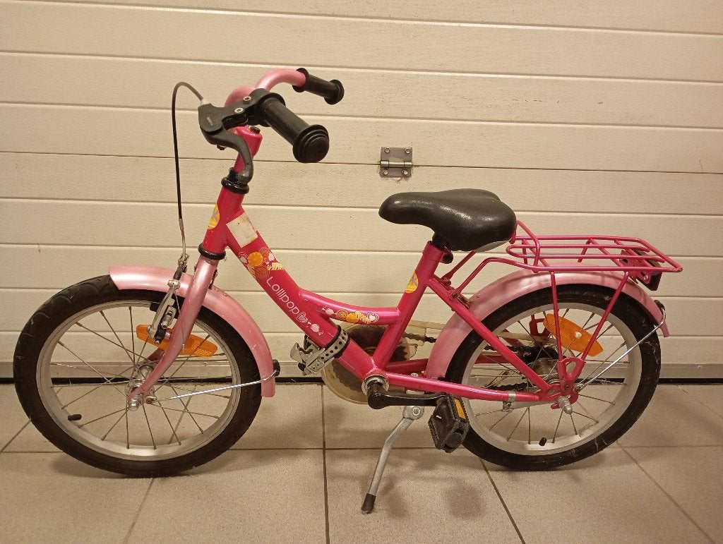 Vélo fille Lollipop rose torpedo 12 pouces, Vélos & Vélomoteurs, Enlèvement, Utilisé, Frein à rétropédalage, 14 pouces ou moins