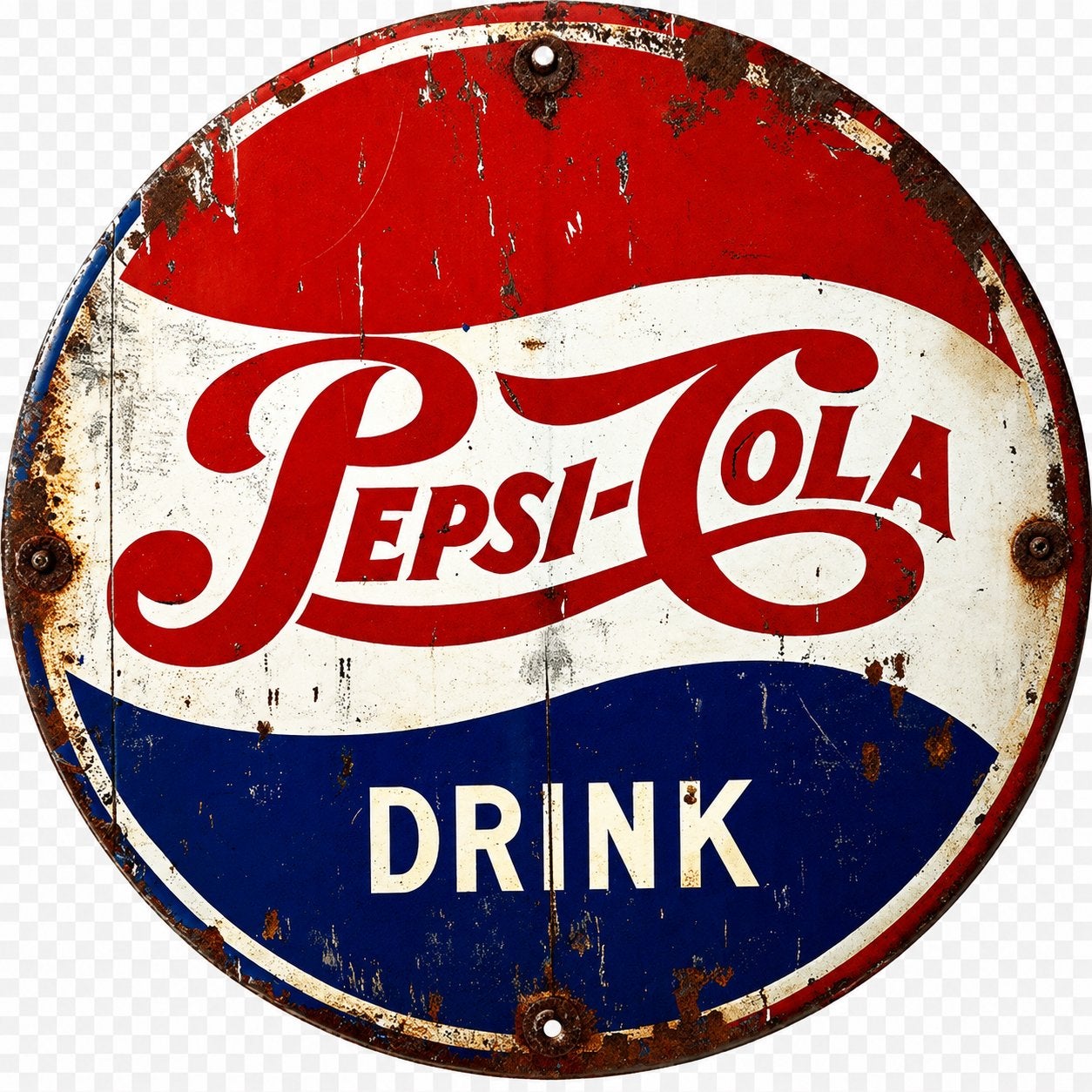 Panneau en métal « Pepsi Cola Drink retro vintage mancave », Enlèvement ou Envoi, Neuf, Panneau publicitaire