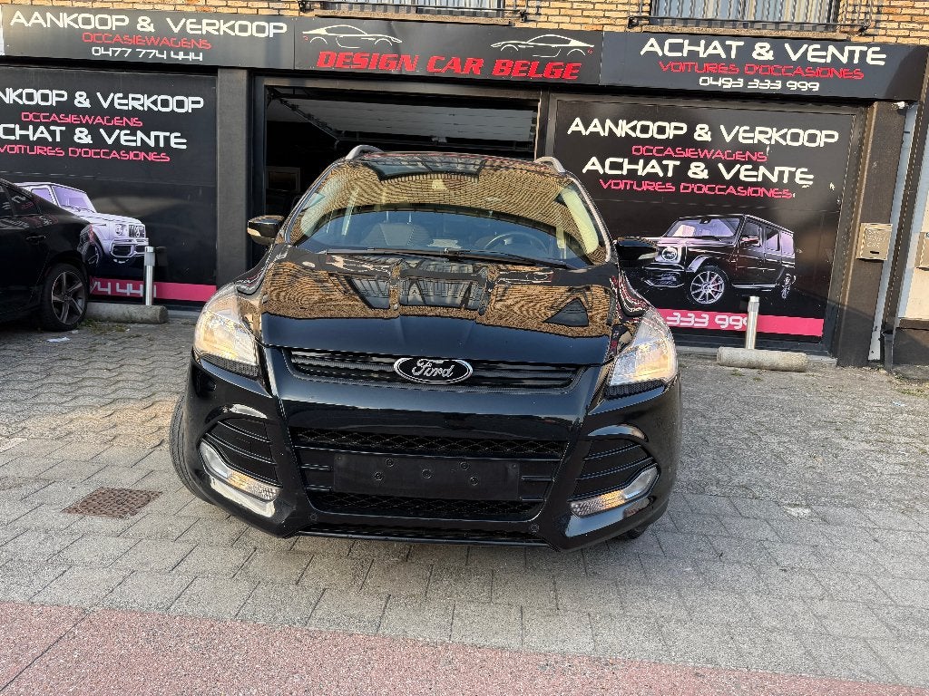 Ford Kuga 2.0Tdci 136Pk lederen Navi airconditioning 118 km, Automatische klimaatregeling, Zwart, Leder, Bedrijf