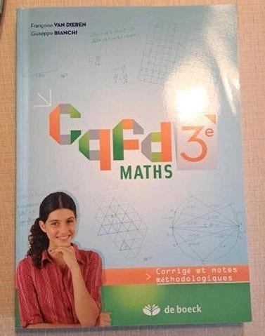 Cqfd maths 3e le corrigé  NEUF, Livres, Enlèvement ou Envoi