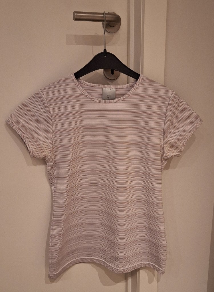 Tenniskleding, bloesje, Nike (Dri-Fit), maat S; roze, wit, Vêtements | Femmes, Vêtements de sport, Enlèvement ou Envoi, Rose, Taille 36 (S)