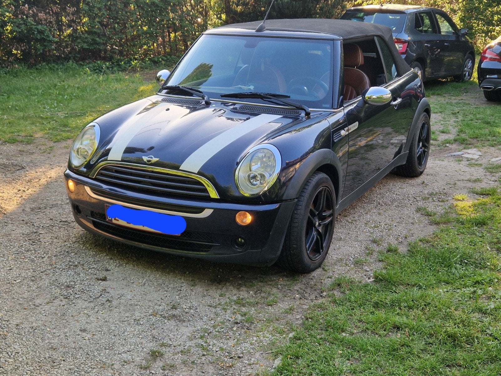 Mini cooper cabrio benzine, Auto's, Mini, Bruin, Leder, Bruin, Particulier