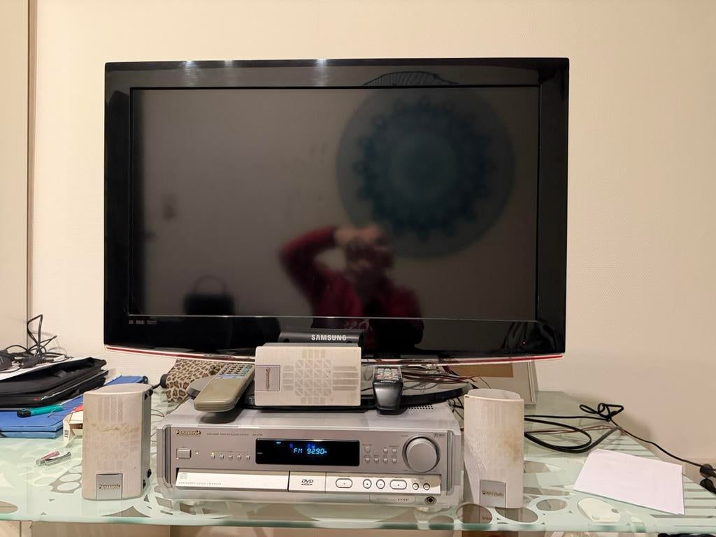 Tv met sourround installatie twee sets, Ophalen, Gebruikt, Panasonic, Smart TV